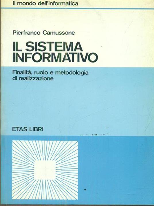 Il sistema informativo - P.F. Camussone - copertina