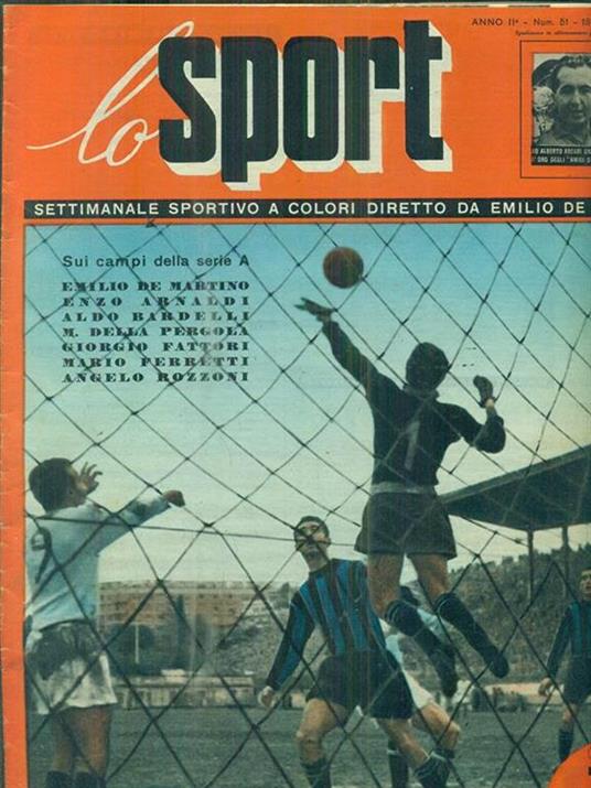 Lo sport. Anno II - Num. 51 - 18 dicembre 1952 - copertina