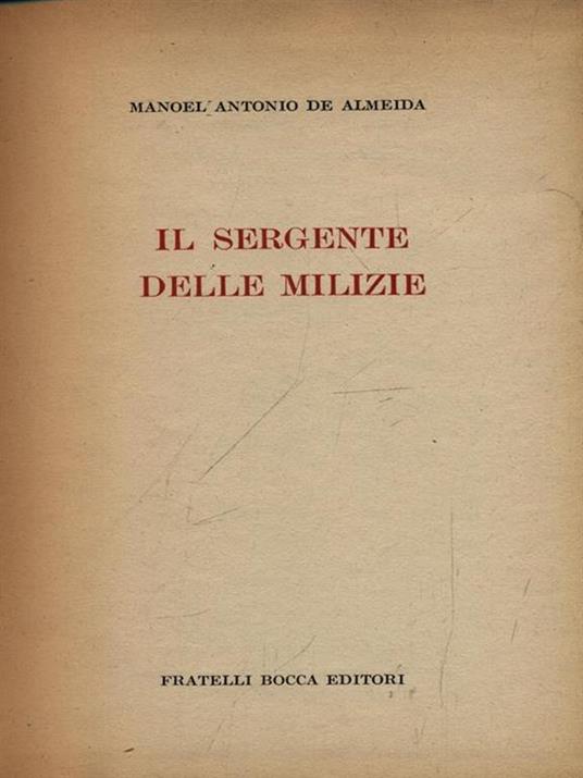 Il sergente delle milizie - copertina