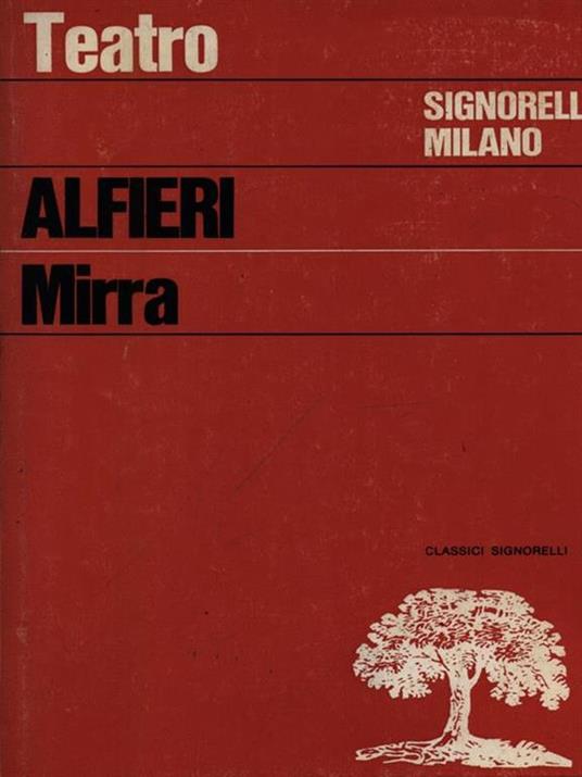Mirra - Vittorio Alfieri - copertina