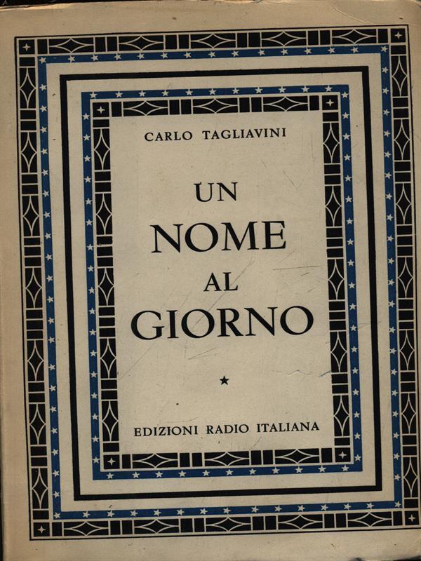 Un nome al giorno
