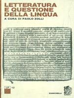 Letteratura e questione della lingua