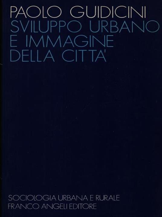 Sviluppo urbano e immagine della città - Paolo Guidicini - copertina
