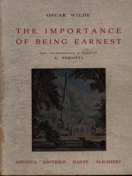 The importance of being Earnest - Oscar Wilde - copertina