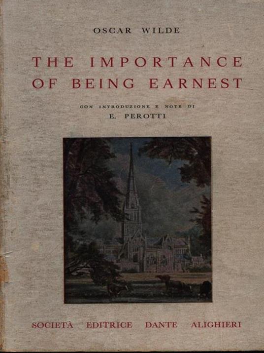The importance of being Earnest - Oscar Wilde - copertina
