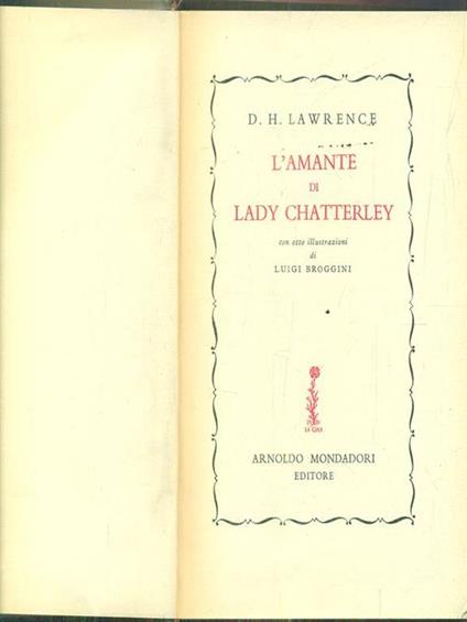 L' amante di Lady Chatterley - copertina