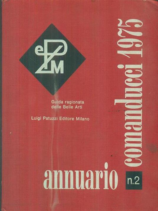 Annuario Comanducci. N. 2. 1975 - copertina