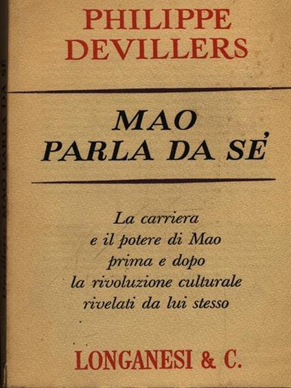 Mao parla da sè - Philippe Devillers - copertina