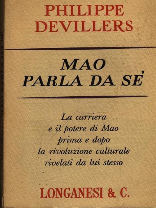 Mao parla da sè - Philippe Devillers - copertina