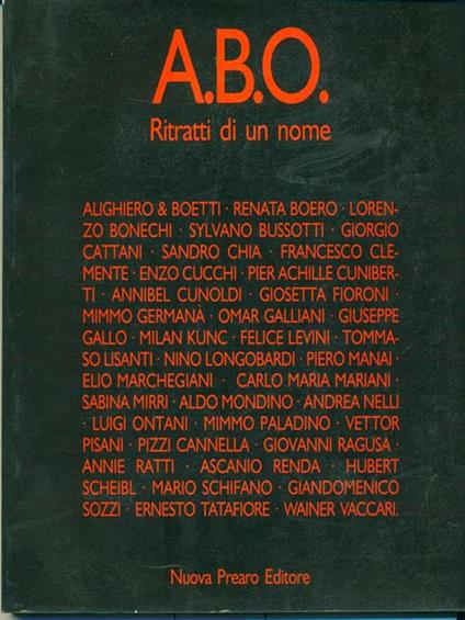 Ritratti di un nome - Achille Bonito Oliva - copertina