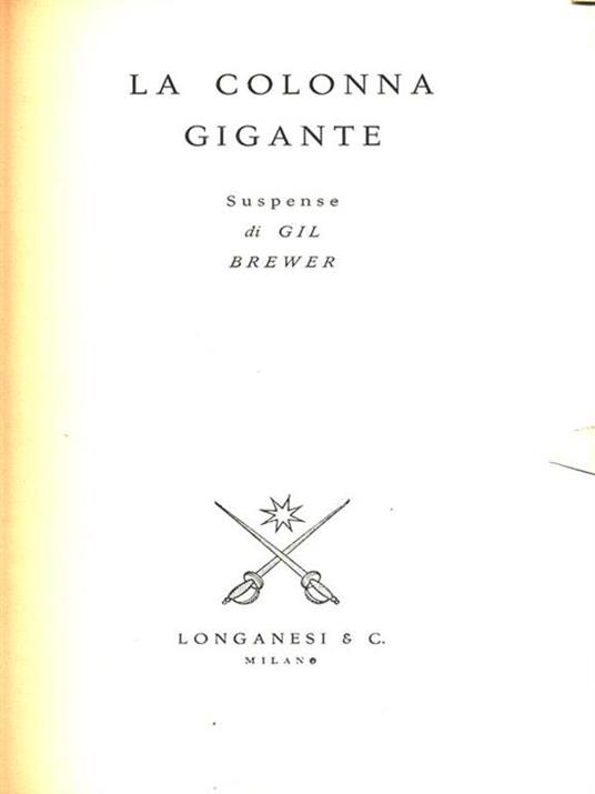 La colonna gigante - Gil Brewer - copertina