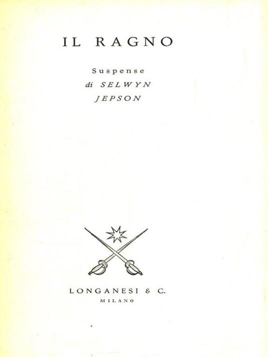 Il ragno - Selwyn Jepson - copertina