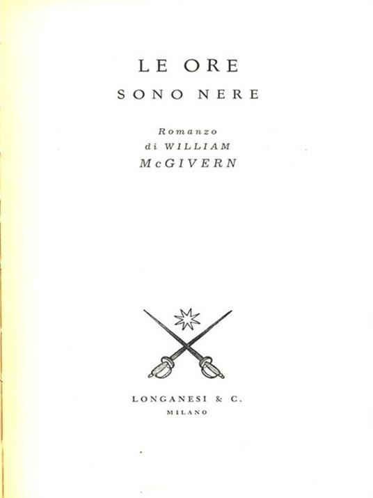 Le ore sono nere - William McGivern - copertina
