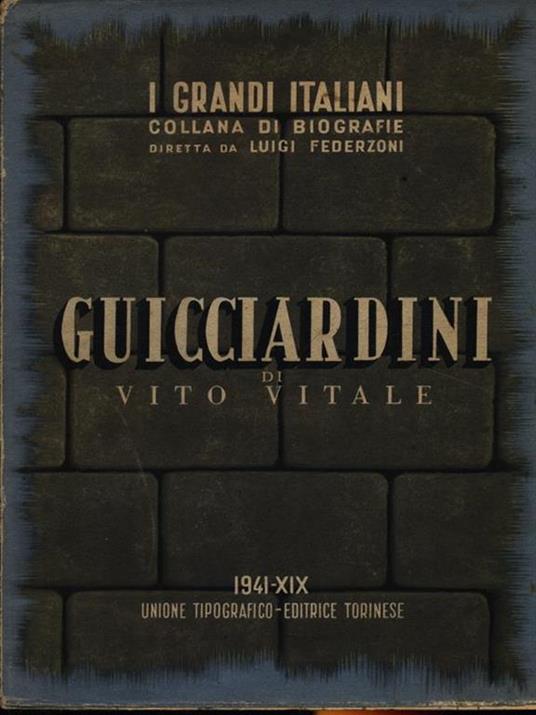 Guicciardini - Vito Vitale - copertina