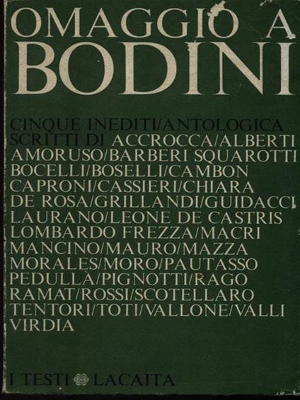 Omaggio a Bodini - Leonardo Mancino - copertina