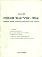 Appunti di Economia e organizzazione aziendale