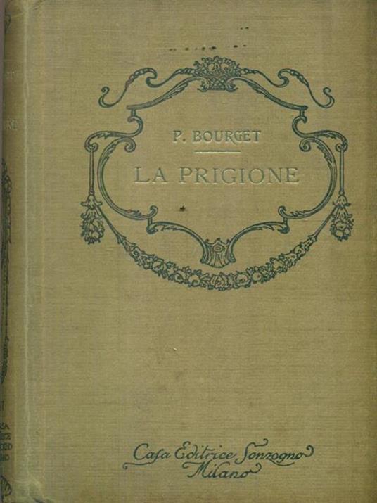 La prigione - Paul Bourget - copertina