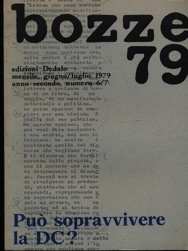 Bozze 79 n. 6-7giugno-luglio 1979