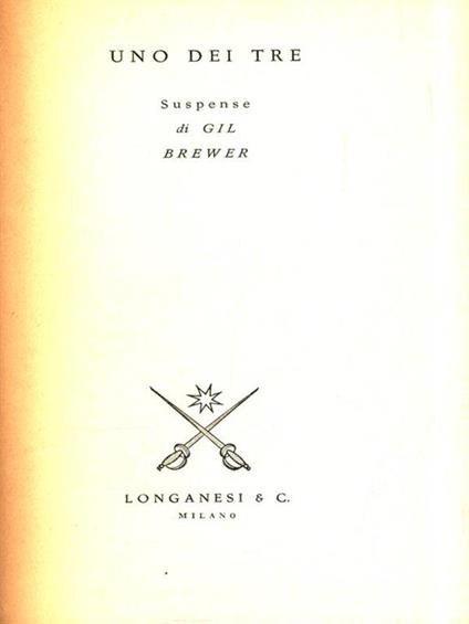 Uno dei tre - Gil Brewer - copertina