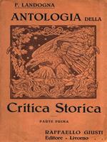 Antologia della Critica Storica. Parte prima