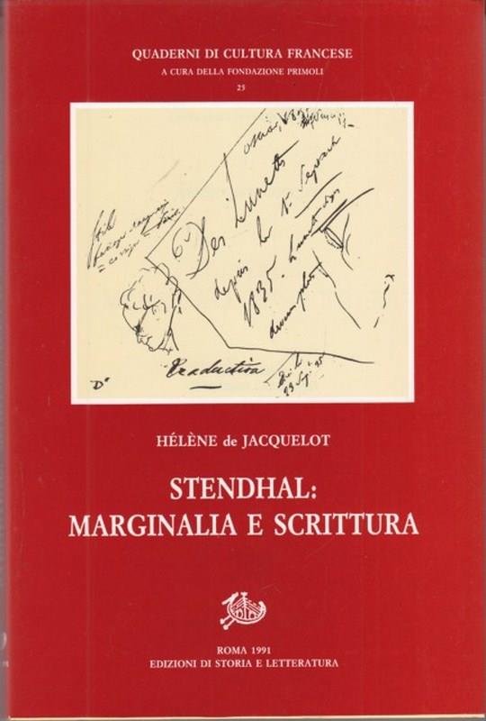Stendhal. Marginalia e scrittura