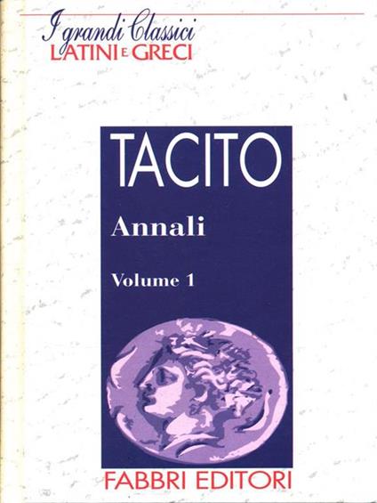 Annali. Volume 1 - P. Cornelio Tacito - copertina