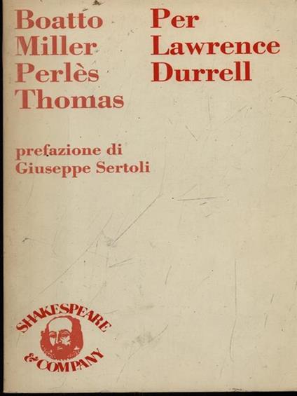 Per Lawrence Durrell - copertina