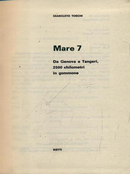 Mare 7 - Gastone Toschi - copertina