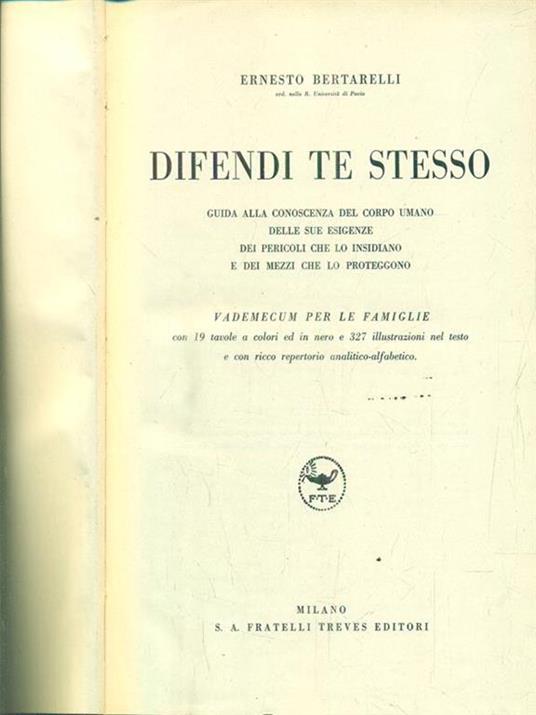 Difendi te stesso - Ernesto Bertarelli - copertina