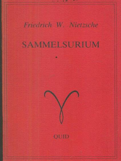 Sammelsurium - Friedrich W. Nietzsche - copertina