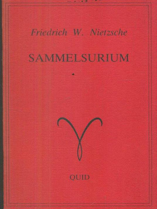 Sammelsurium - Friedrich W. Nietzsche - copertina