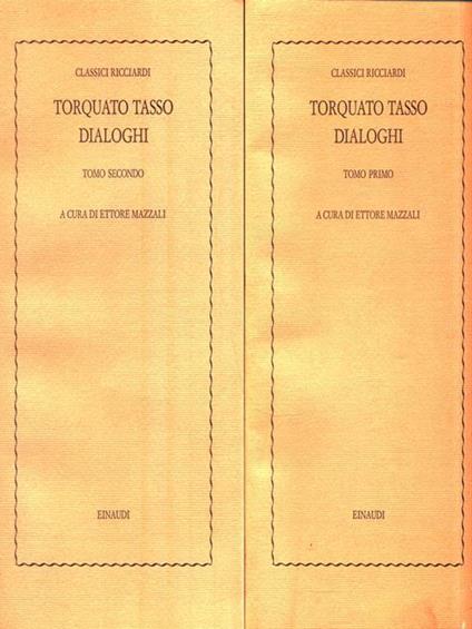 Dialoghi. 2 Volumi - Torquato Tasso - copertina