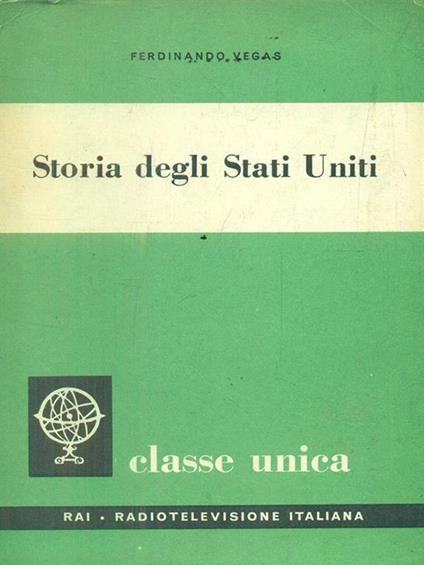 Storia degli stati uniti - Ferdinando Vegas - copertina