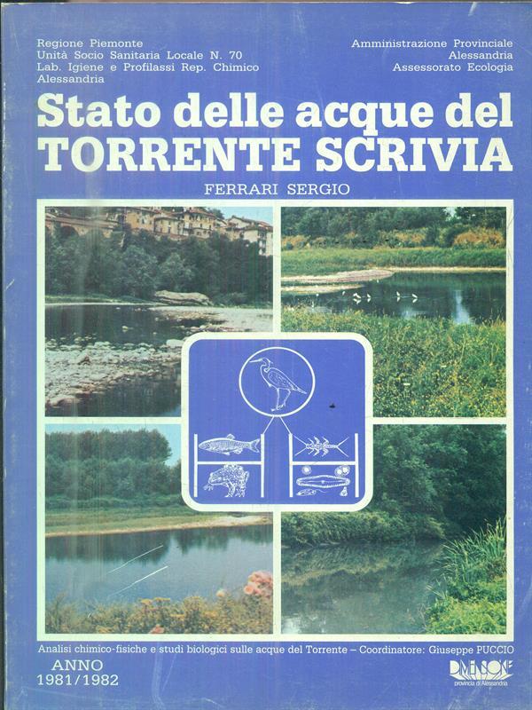 Stato delle acque del torrente Scrivia. Anno 19811982