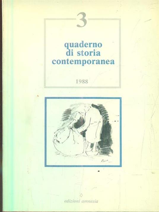 Quaderno di storia contemporanea. 31988 - copertina