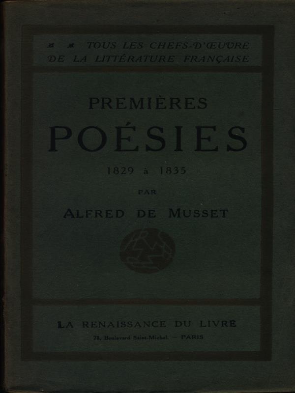 Premieres poesies 1829 a 1835