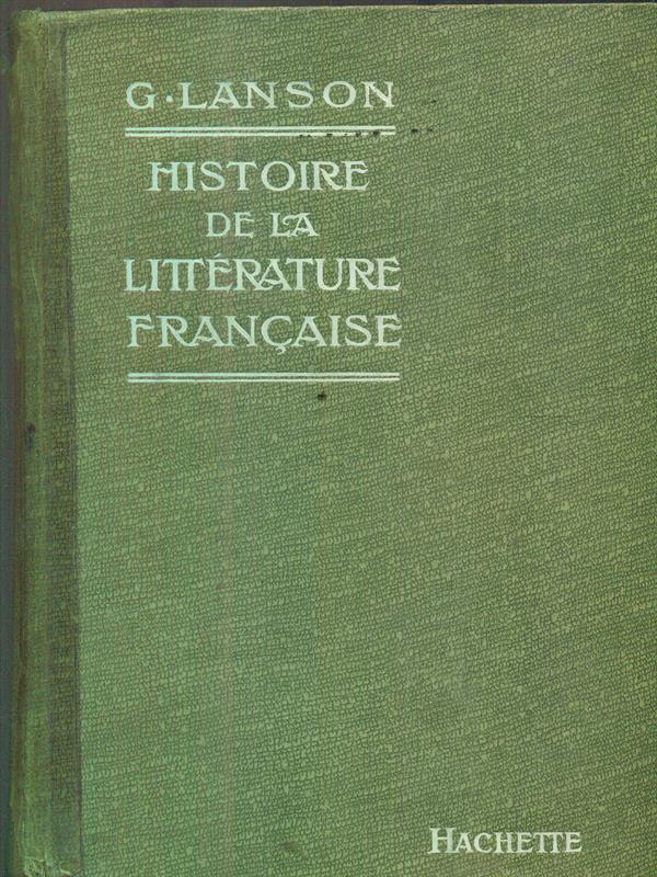 Histoire de la Literature Francaise