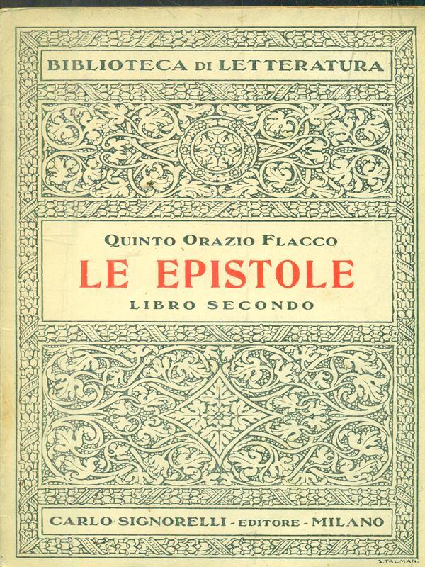 Le epistole. Libro secondo