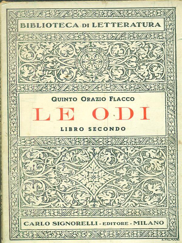 Le odi. Libro secondo