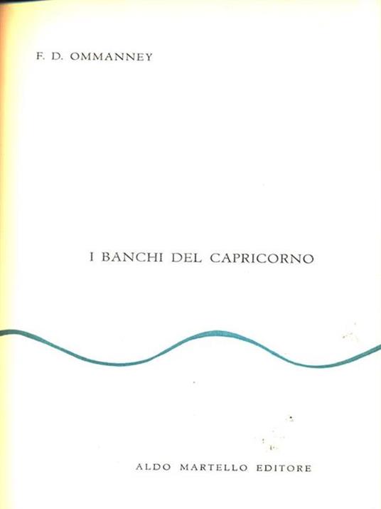 I banchi del capricorno - Francis D Ommanney - copertina
