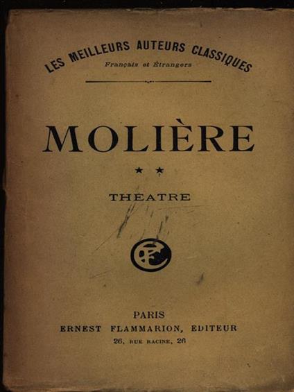 Theatre II - Molière - copertina