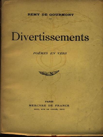Divertissements - Remy De Gourmont - copertina
