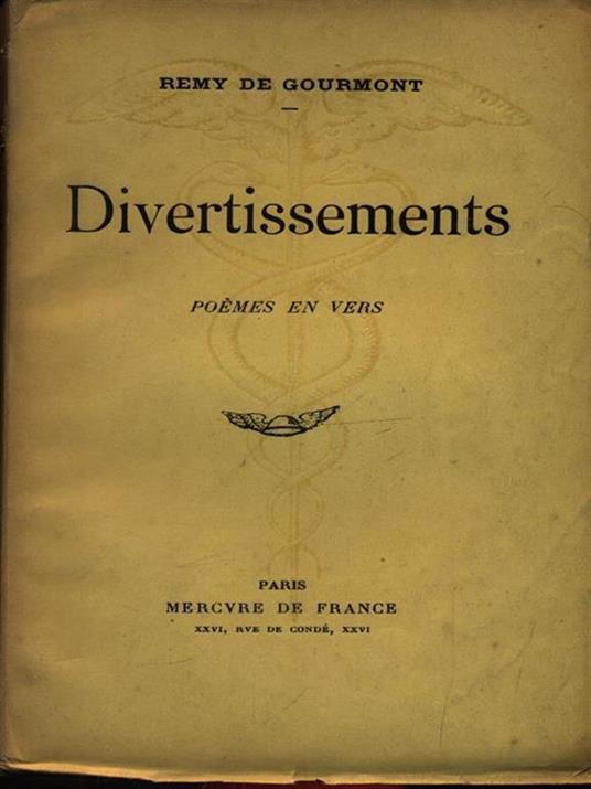 Divertissements - Remy De Gourmont - copertina