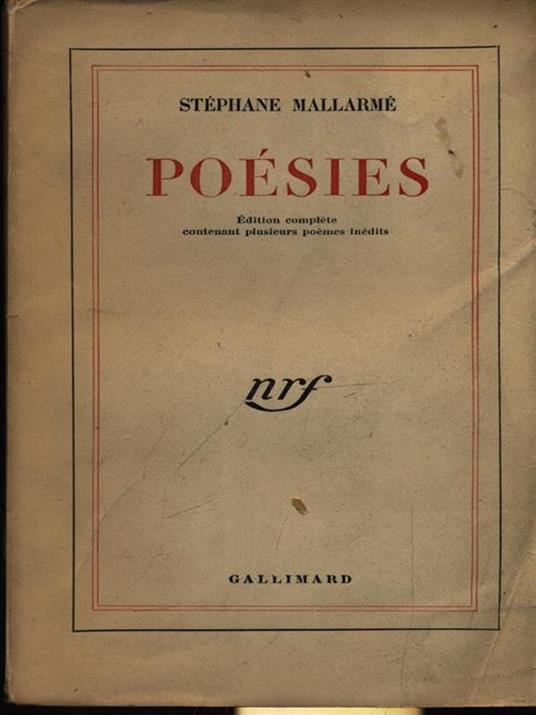 Poesies - Stéphane Mallarmé - copertina