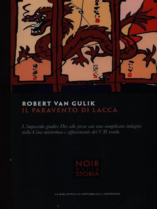 Il paravento di lacca - Robert Van Gulik - copertina