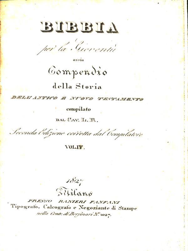 Bibbia Sacra. Volume 4