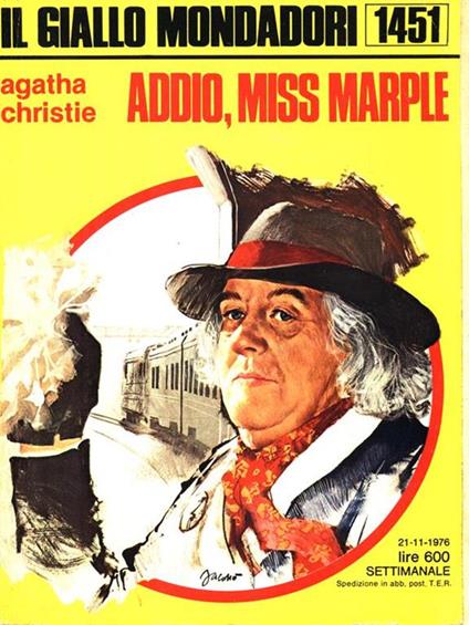 Addio Miss Marple - Agatha Christie - copertina