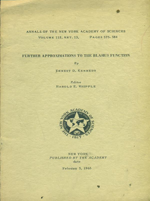 Further approximations to the blasius function