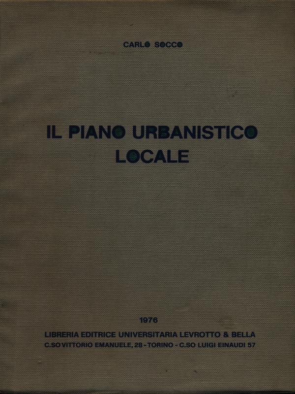 Il piano urbanistico locale