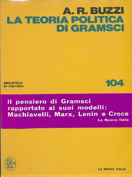La  teoria politica di Gramsci - Antonio Buzzi - copertina
